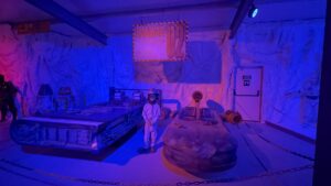 ecorados con naves y robots de Star Wars en el castillo de Valoria la Buena